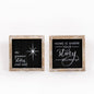70953 - 7x7 sign (STRY/HME) CHRISTMAS Decor