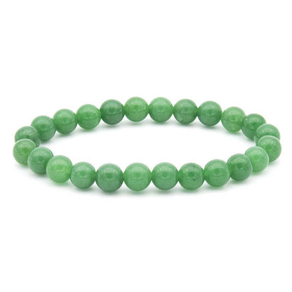 8MM Elastic Natural Stone Bracelets: Indian agate