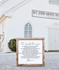 Lord's Prayer Wood Sign