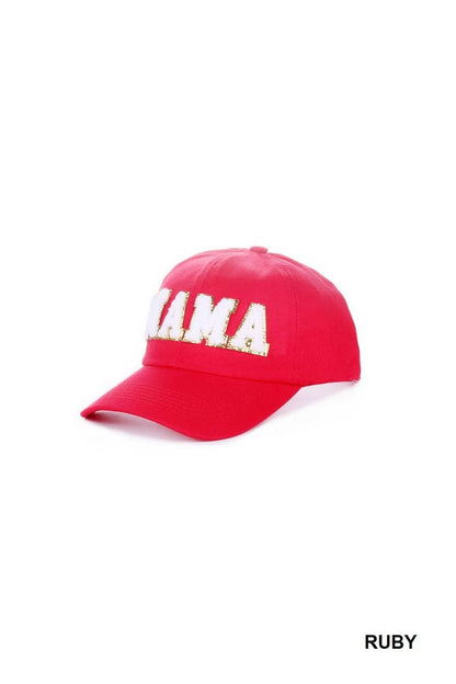 Mama Chenille Patch Cotton Baseball Cap Hat
