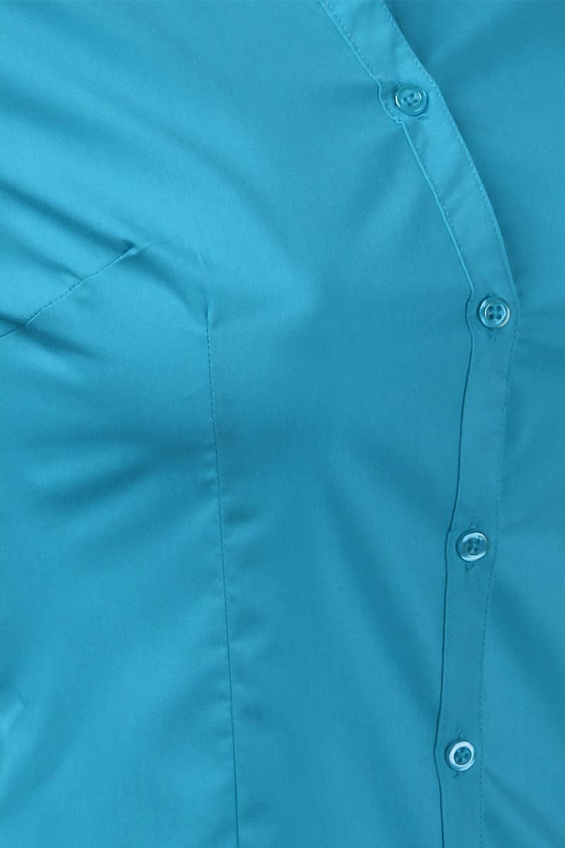 Button Down Long Sleeve Collared Shirt