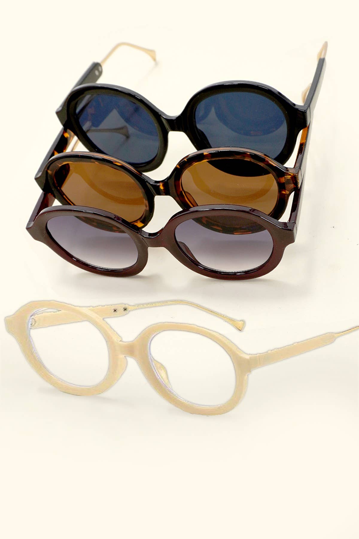 RETRO  ACETATE FRAME UV400 EYEWEAR SUNGLASSES | G824
