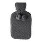 Hot Water Bottle Cover - Knitted - Dark Grey