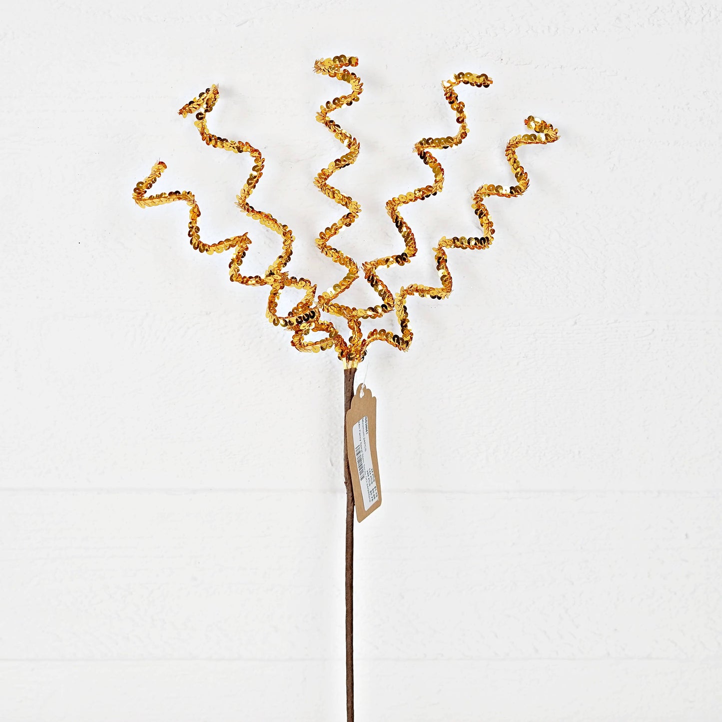 24in Fancy Spiral Stem Spray-Gold