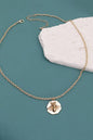 Bubble Bee Octagon Charm Necklace | 31N23235