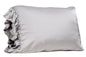 Silky Pillowcase w/Ruffle - Gray