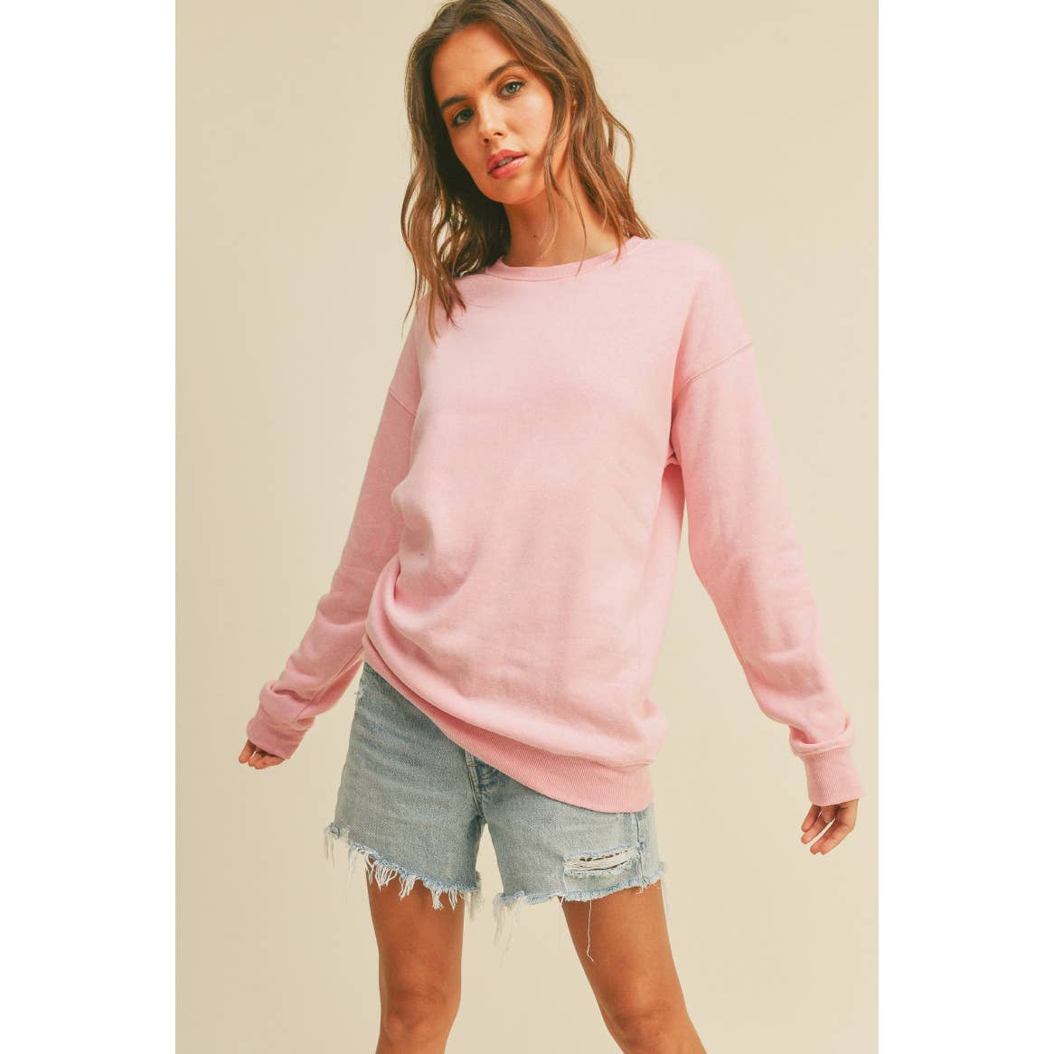 Blank Sweatshirt: BLACK, S