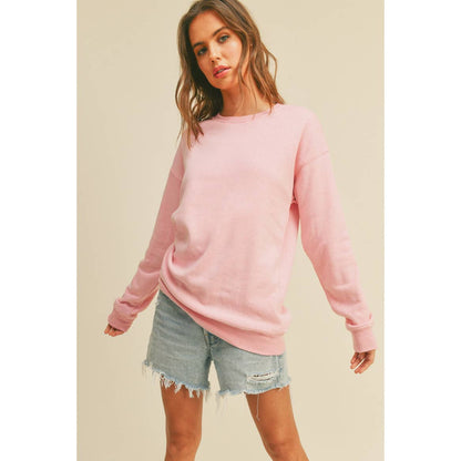 Blank Sweatshirt: BLACK, S