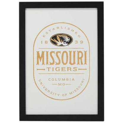 University of Missouri Badge Framed Wood Wall Decor