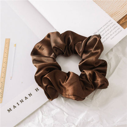 silk scrunchie wine