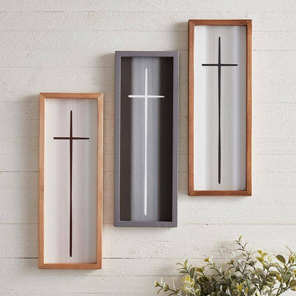 Framed Cross - Cream