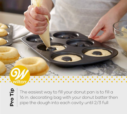 Wilton Non-stick 6-cavity Donut Baking Pan 12.5"x 8"