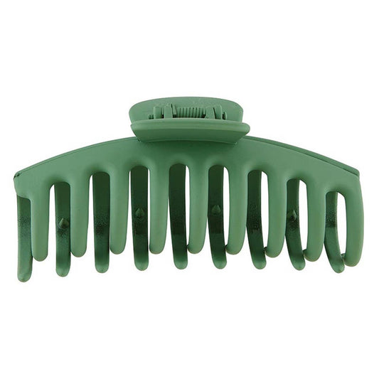 Olive Matt Claw Clip