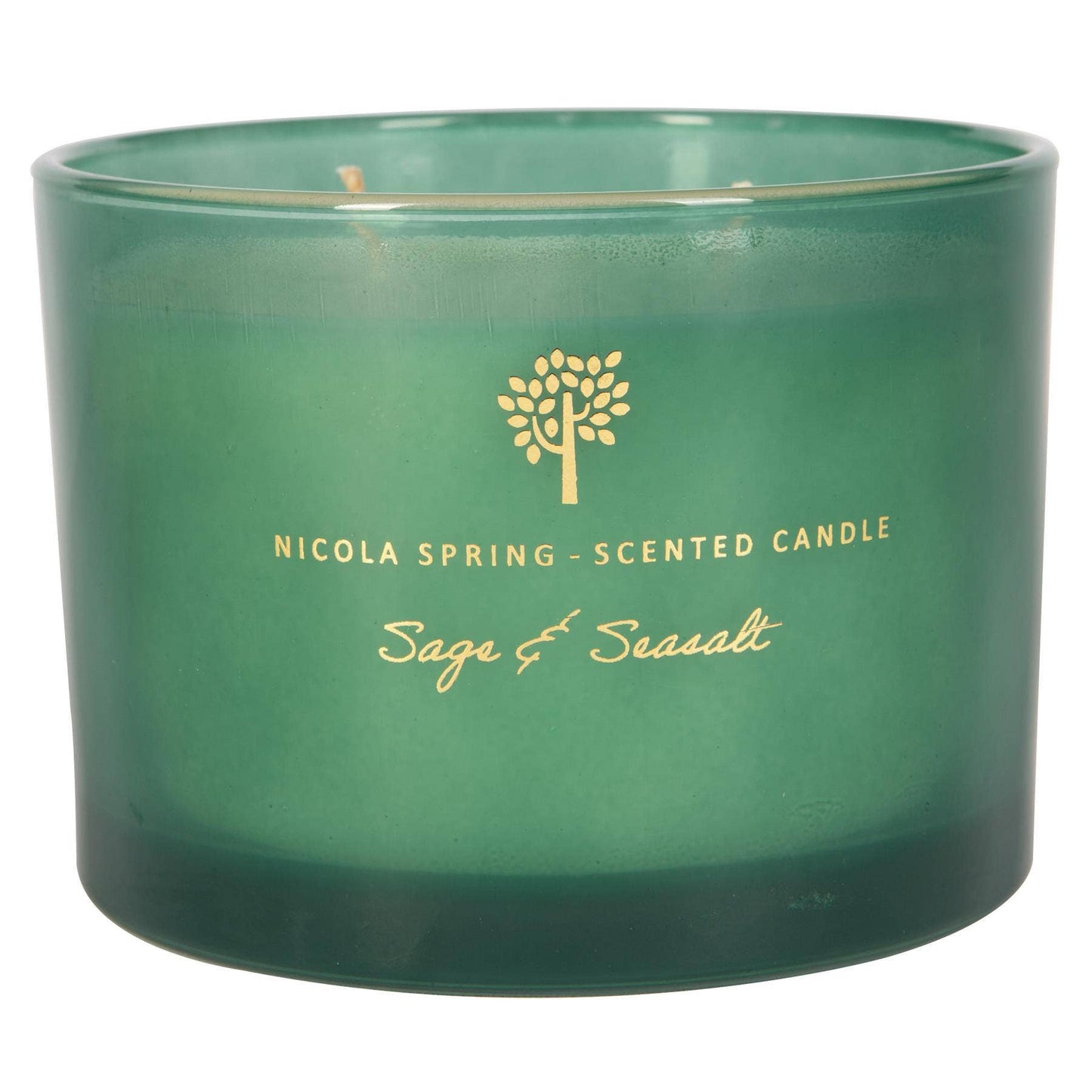Double Wick Sage & Seasalt  Wax Candle