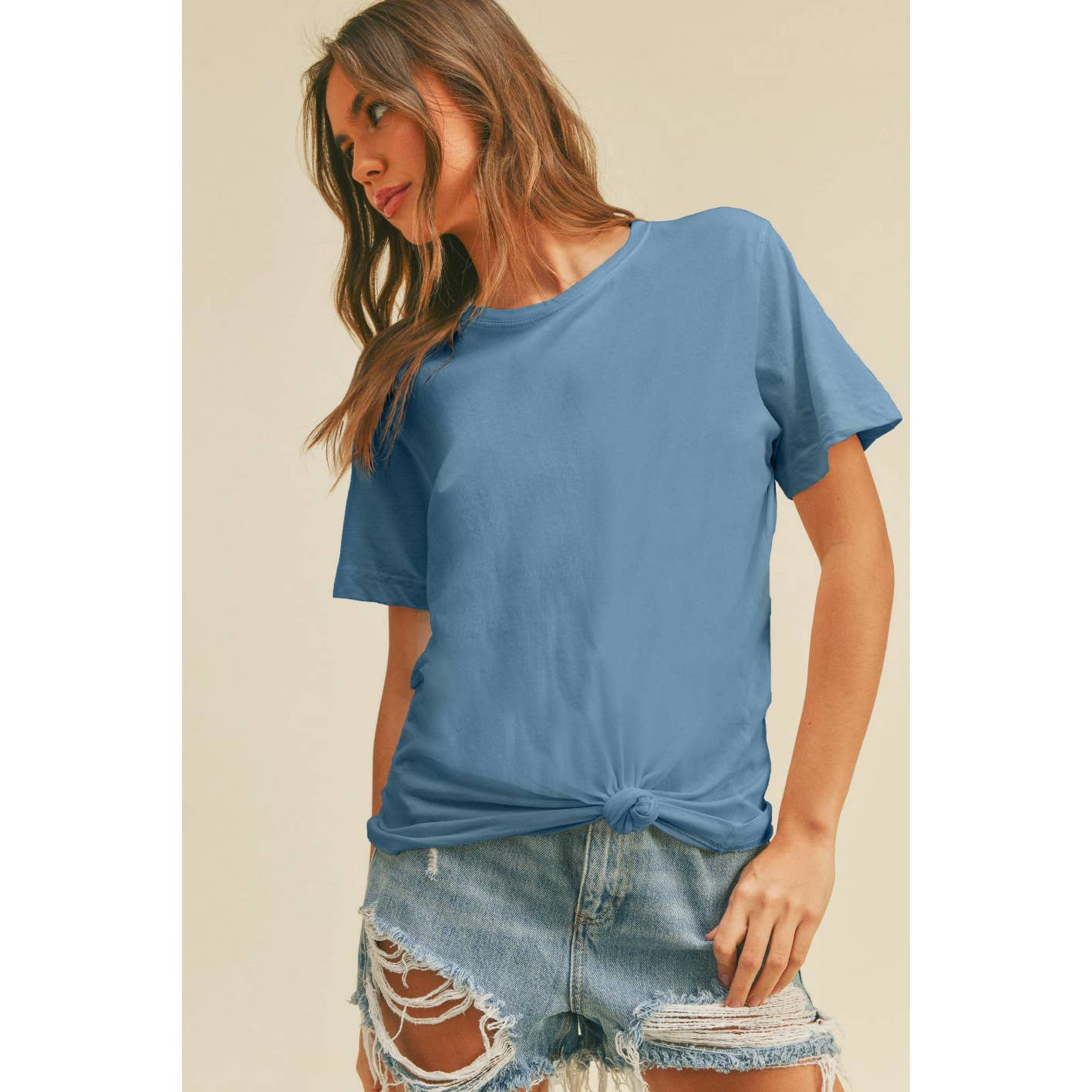 Regular Fit Tee: TAN, XL