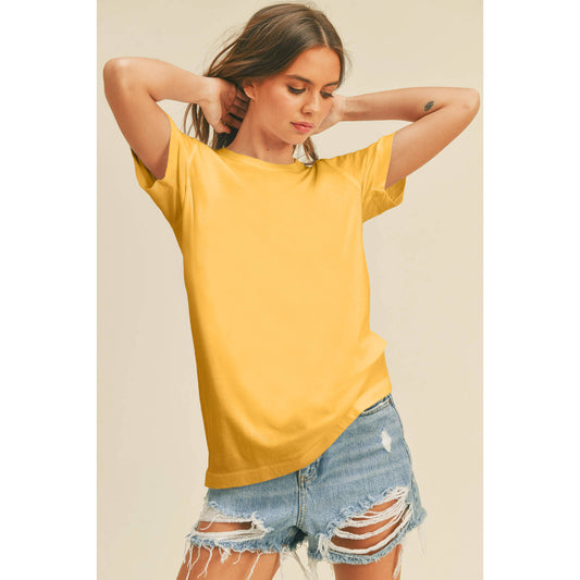 Regular Fit Tee: GOLDEN ROD, L