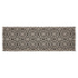 Custom House Black Tan Jacquard Runner 8x24