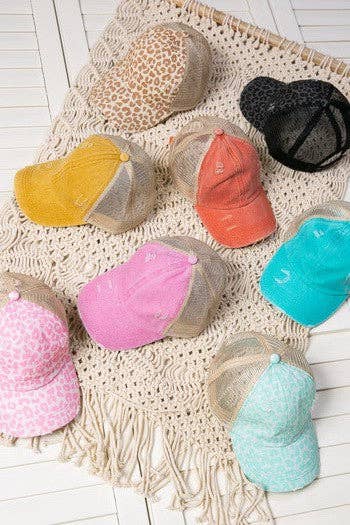 Distress Mesh Back Cap