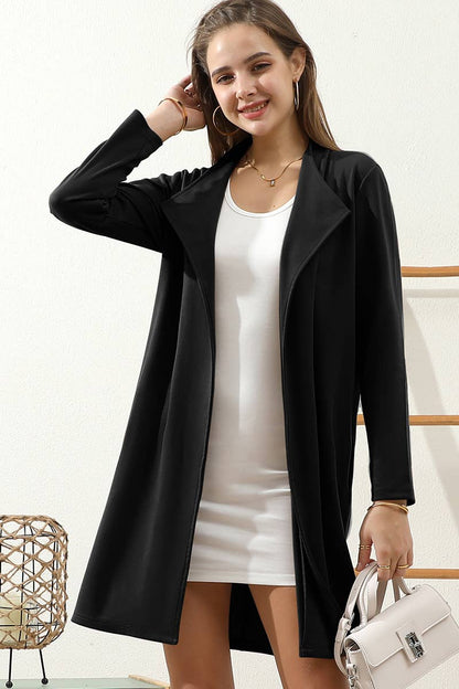 OPEN FRONT OFFICE TRENCH JACKET