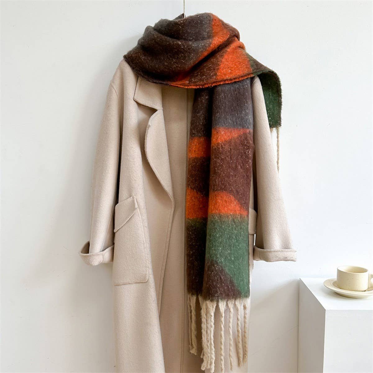 Color Autumn And Winter Scarf
