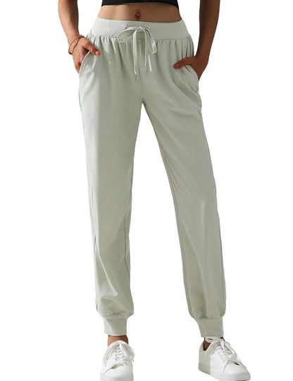 Elastic Band Waist With Side Pocket Pants
