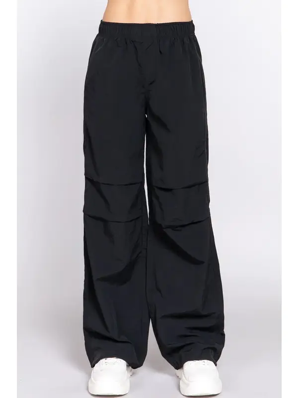 Waist Elastic Parachute Pants