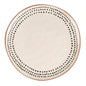 Nicola Spring Ceramic Spotted Rim Dinner Plate - 26cm