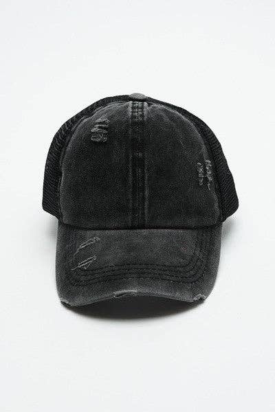 Distress Mesh Back Cap