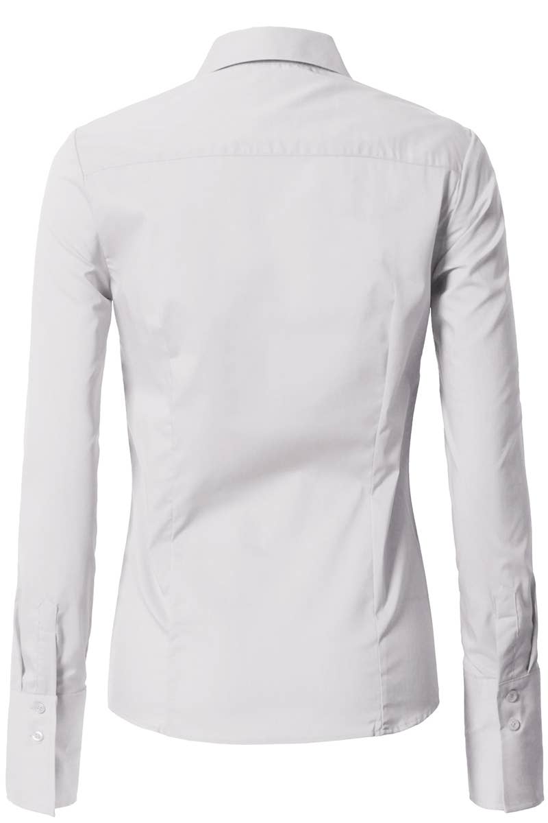 Button Down Long Sleeve Collared Shirt