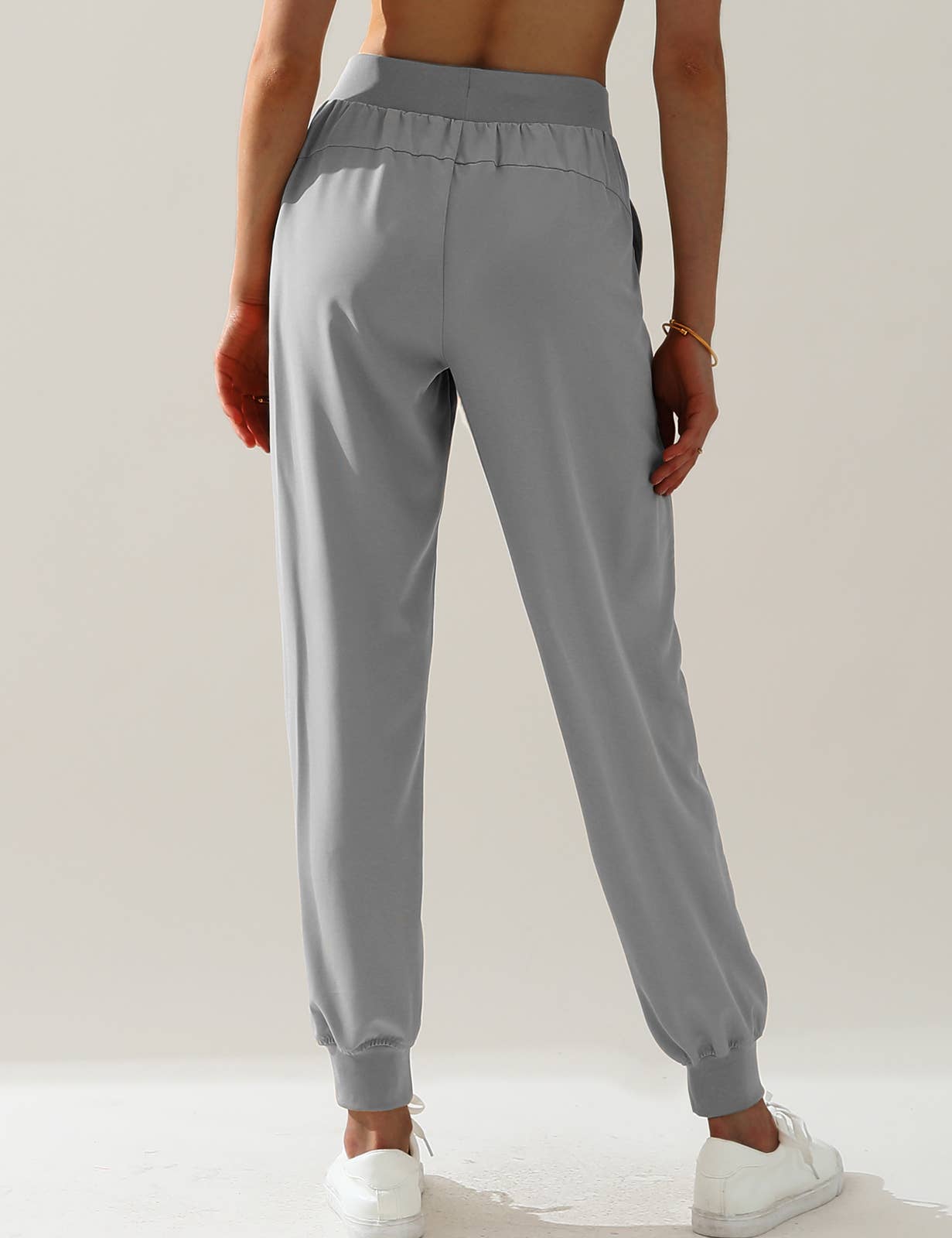 Elastic Band Waist With Side Pocket Pants