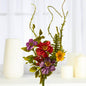 12" Artificial Mixed Wild Flowers and Greenery Pick