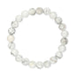 WHITE NATURAL STONE STRETCH BRACELET