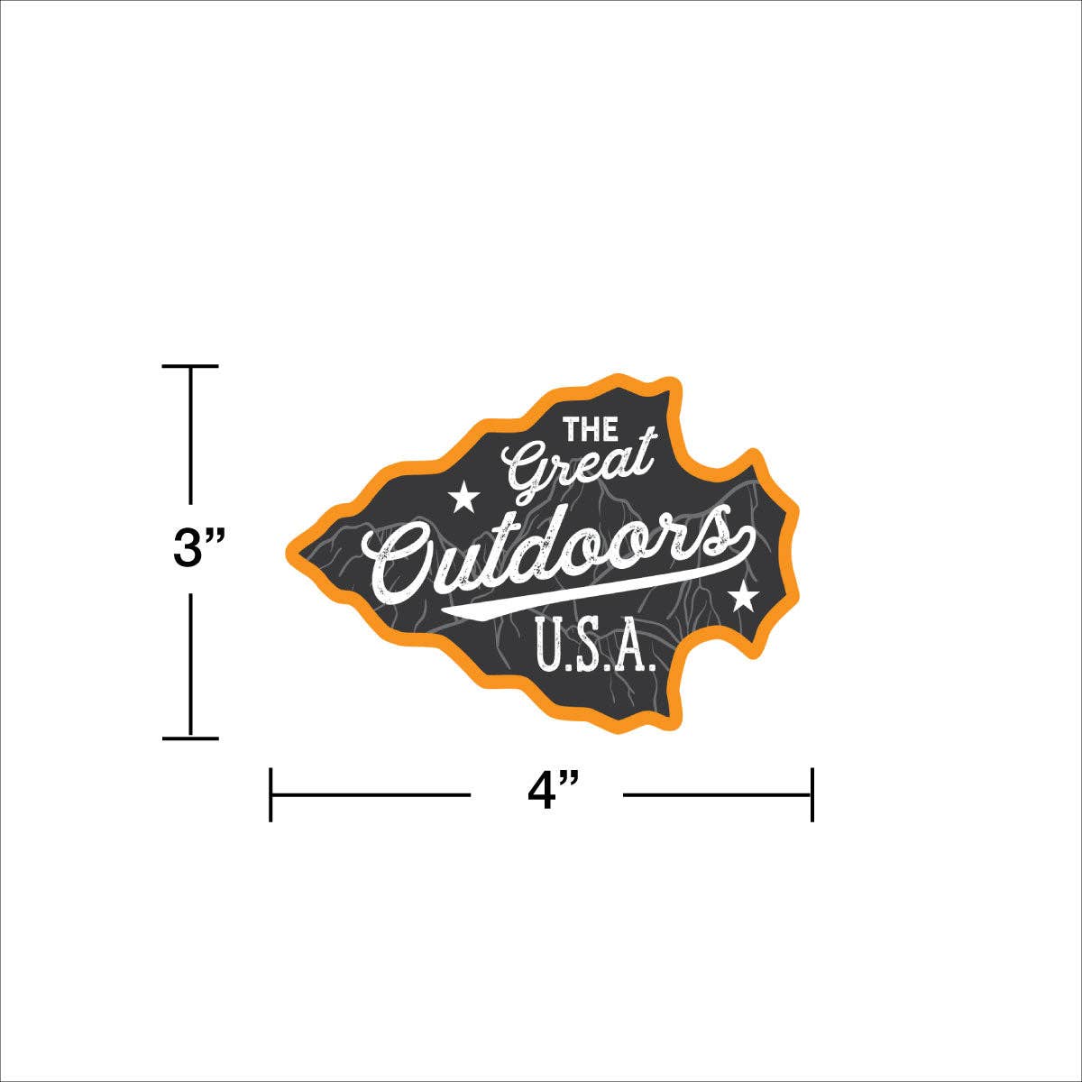 Great Outdoors Die Cut Vinyl Sticker