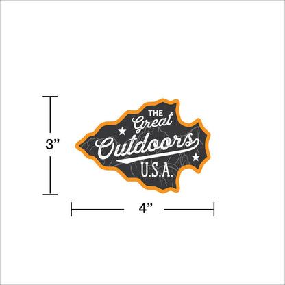 Great Outdoors Die Cut Vinyl Sticker