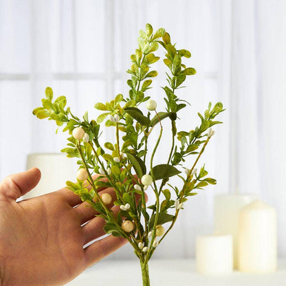 12" Realistic Leaf Berry Pick