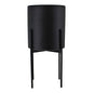 Black Planter Metal Stand 28cm