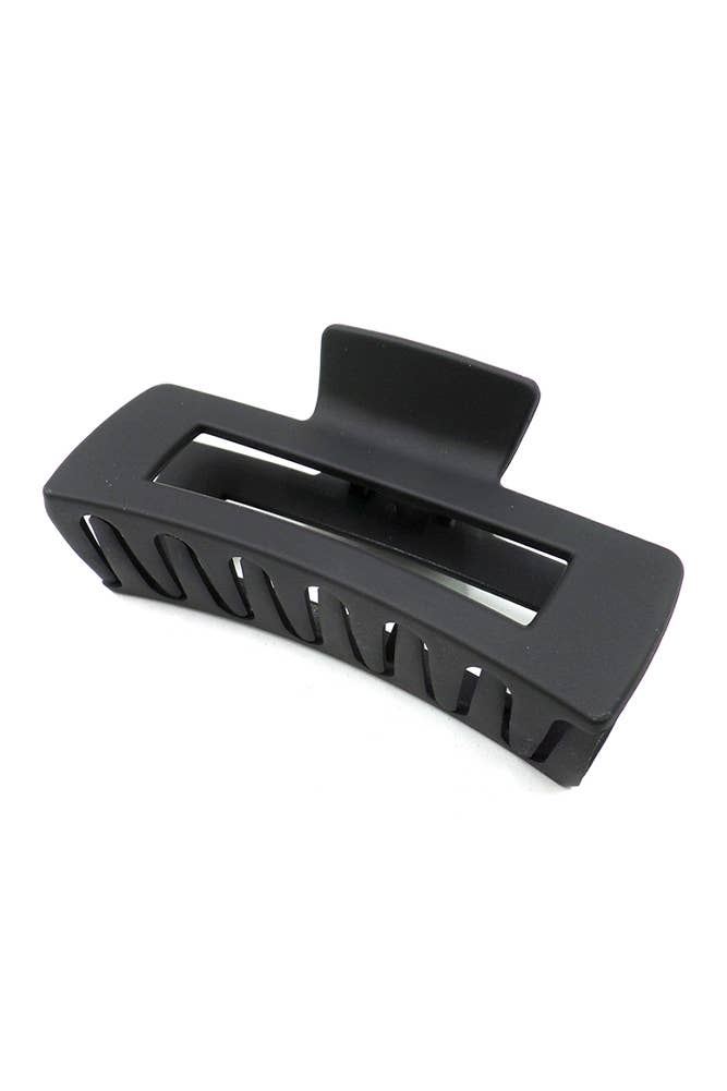 Solid Plastic Rectangle Hair Claw Clip