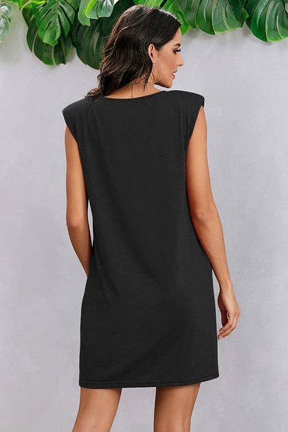 Round Neck Sleeveless Dress