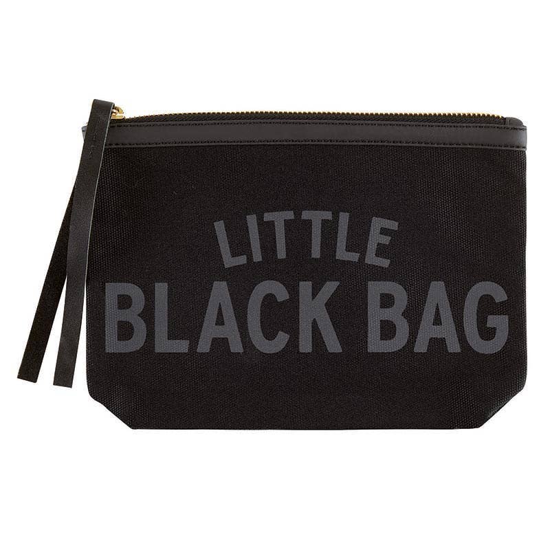Blk Canvas Pouch-Lil Black Bag