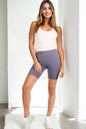 Wide Band Waist Biker Shorts