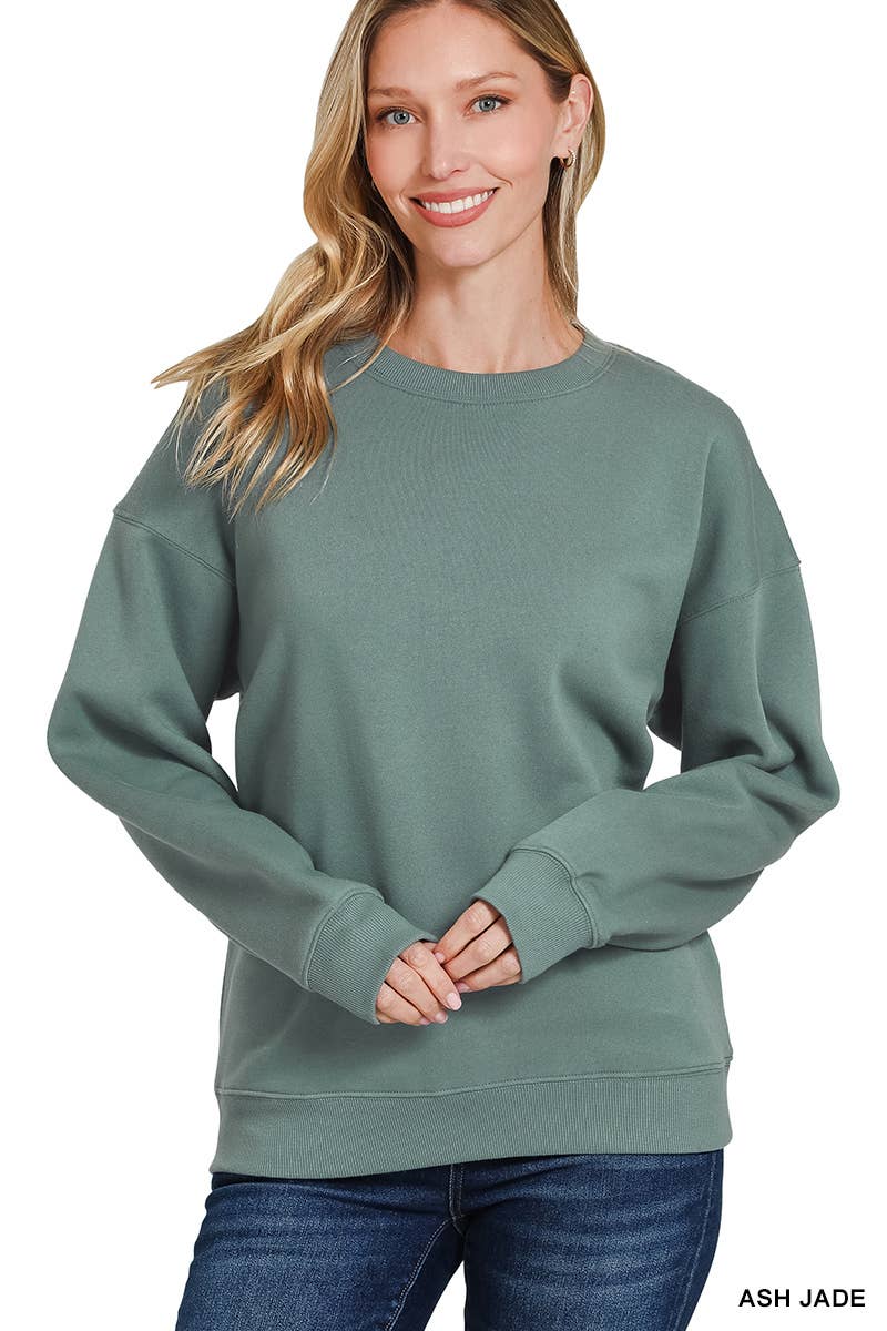 Fleece Round Neck Sweatshirts