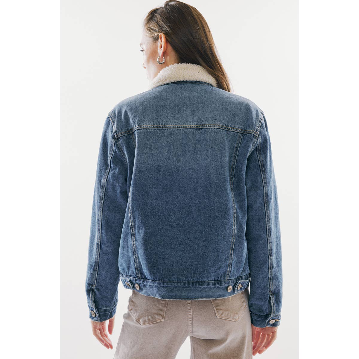 Kancan Trucker Sherpa Jean Jacket