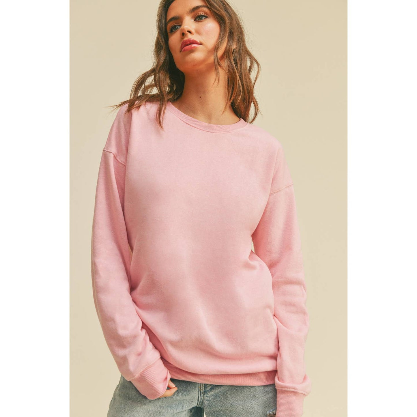 Blank Sweatshirt: BLACK, S