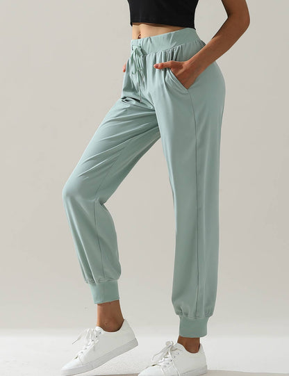 Elastic Band Waist With Side Pocket Pants