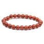 8MM Elastic Natural Stone Bracelets: Indian agate