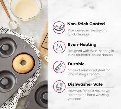 Wilton Non-stick 6-cavity Donut Baking Pan 12.5"x 8"
