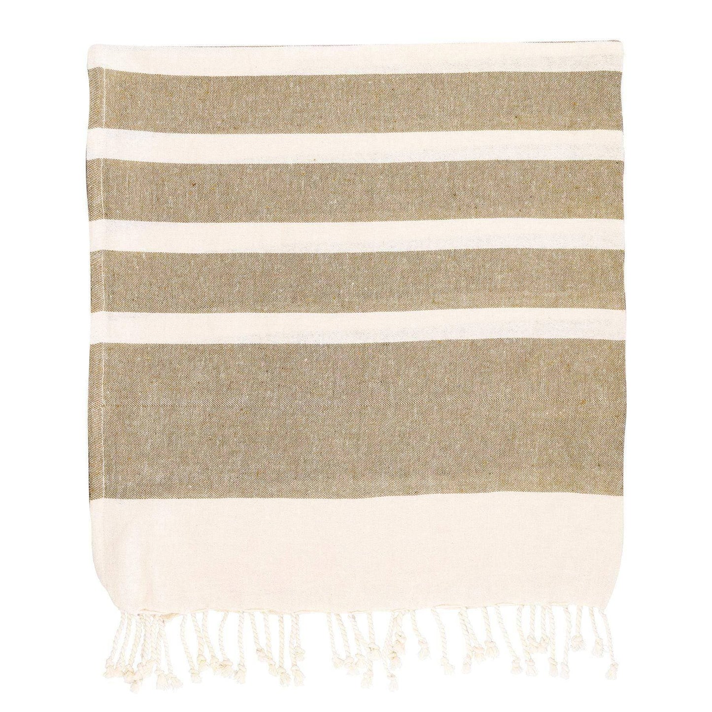 Nicola Spring Turkish Cotton Beach Towel  Beige