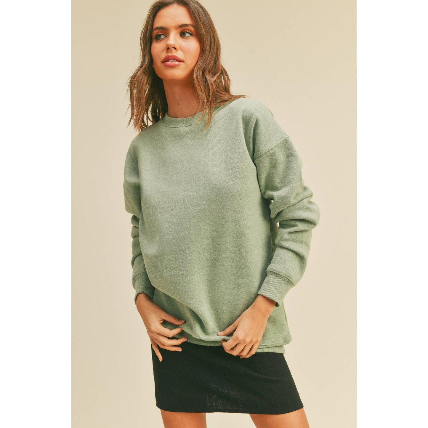 Blank Sweatshirt: BLACK, XL