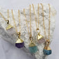 Cut Crystal Gemstone Necklaces