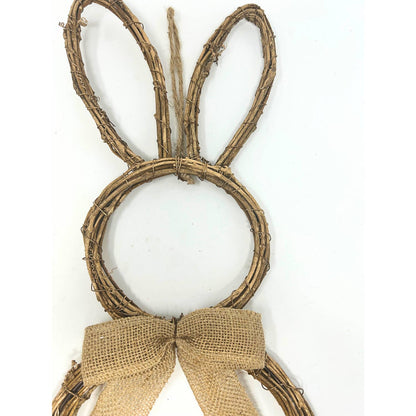 Metallic Brushed Shabby Chic Vine Bunny 20.5"